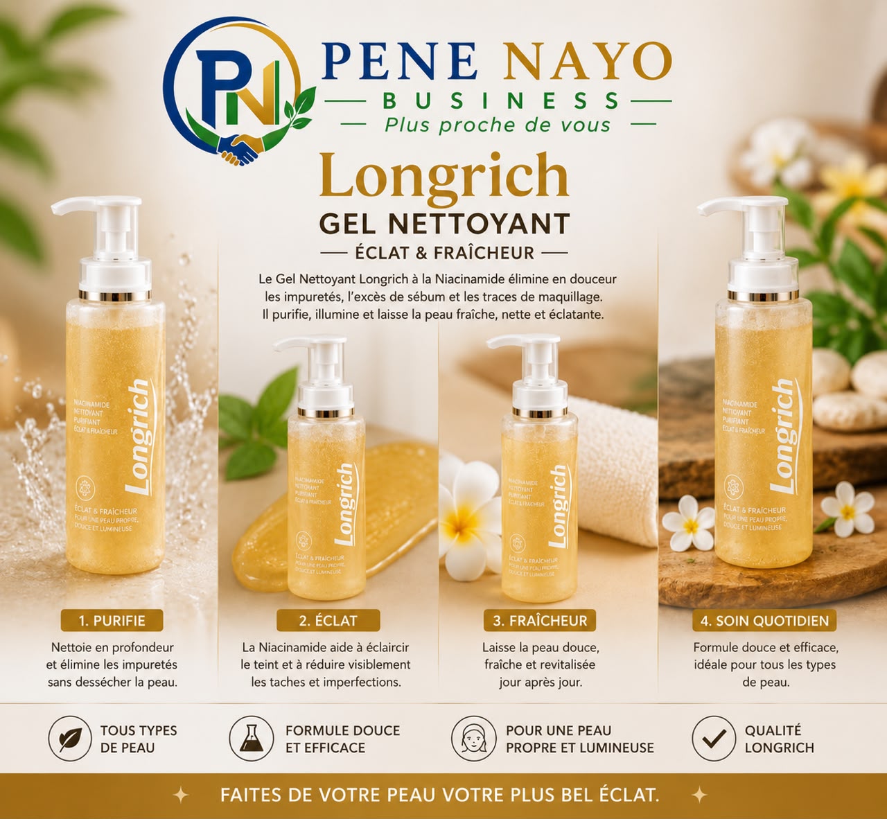 GEL DE DOUCHE ÉCLAIRCISSANT