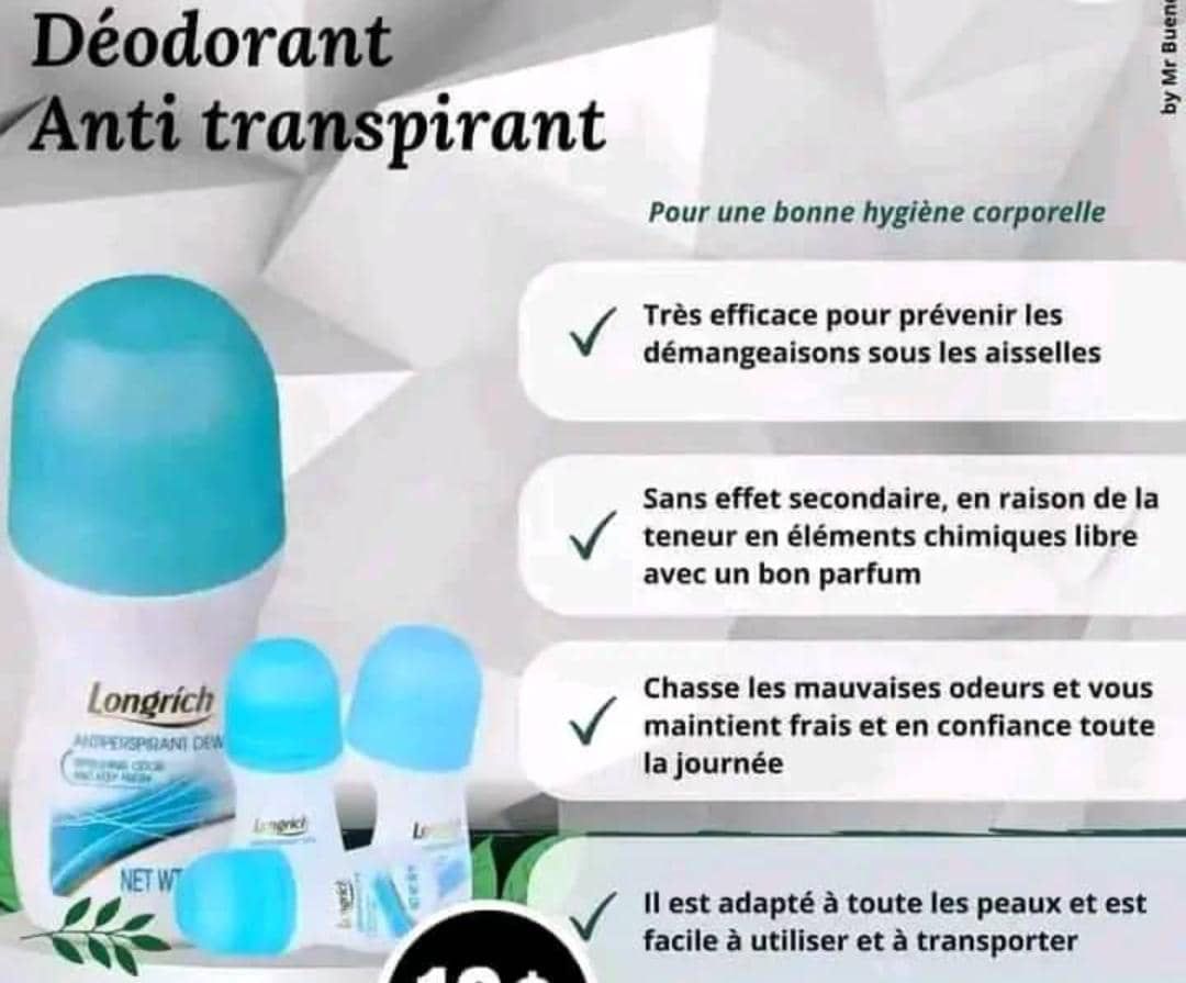 DEODORANT ANTITRANSPIRANT Longrich