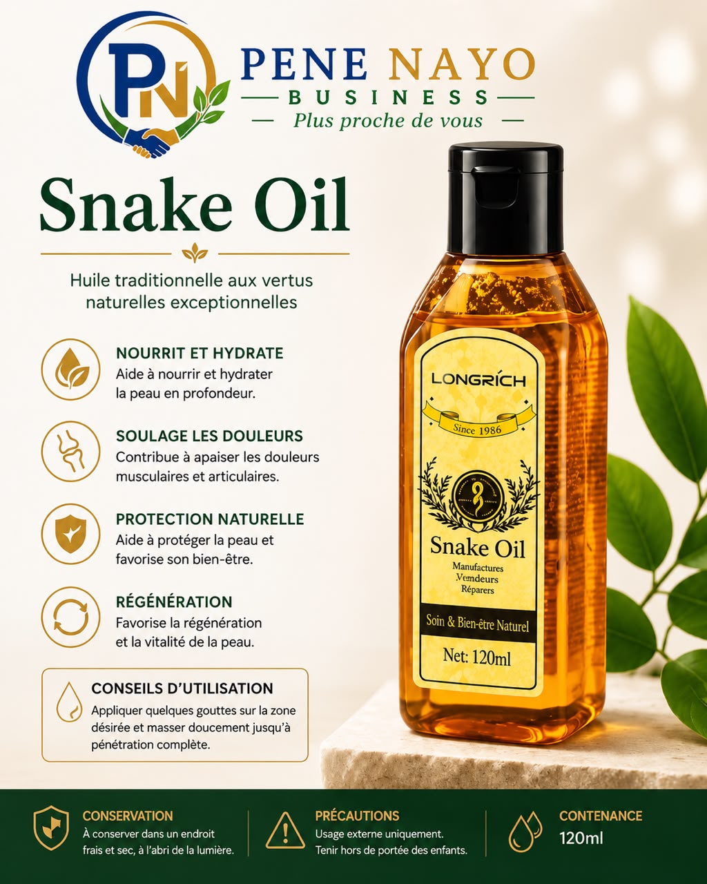 HUILE DE SERPENT